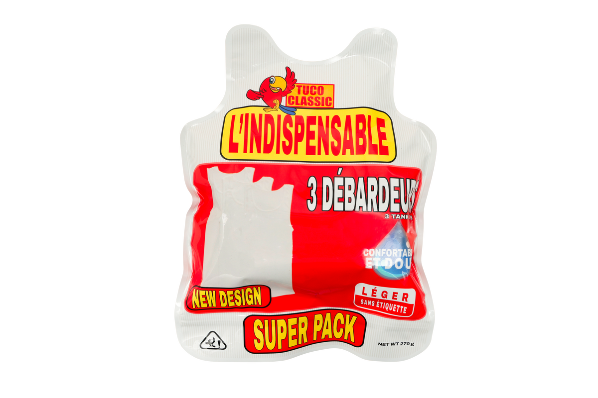Pack 3 débardeurs coton blancs